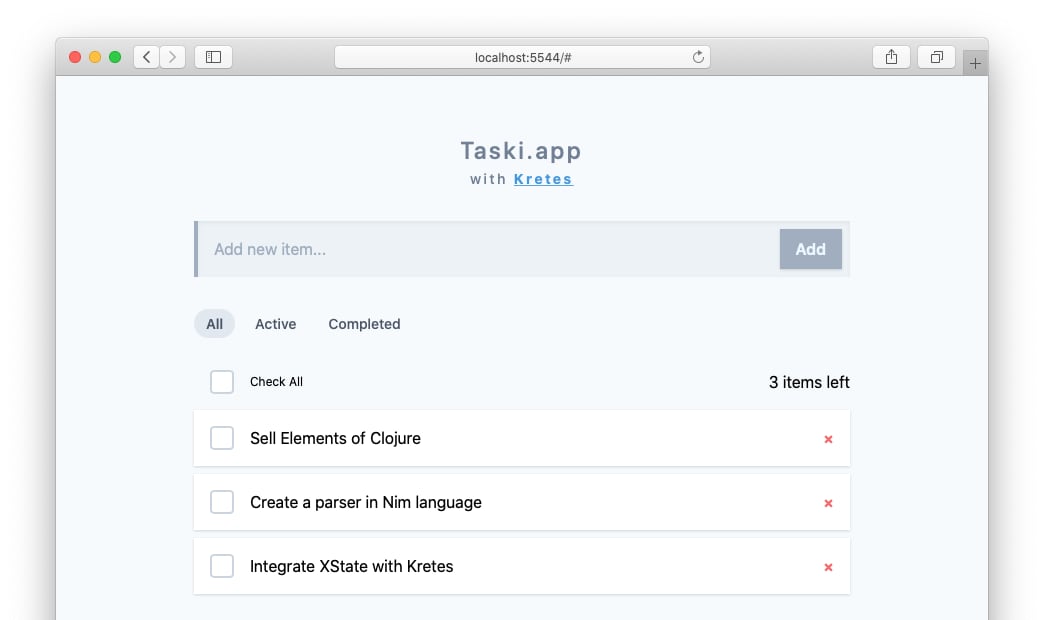 Full-Stack TypeScript Example: Taski.app